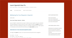 Desktop Screenshot of learnspanishhowto.com