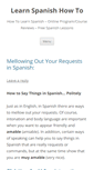 Mobile Screenshot of learnspanishhowto.com