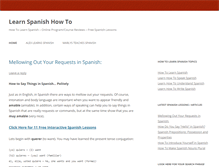 Tablet Screenshot of learnspanishhowto.com